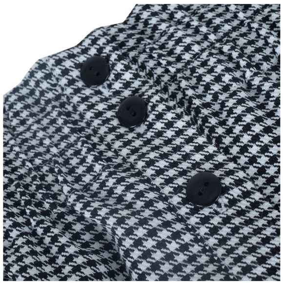 Last One Each Size! High Waist Button Front Plaid Mini Skirt - Picture 7 of 8